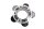 Porte-couronne arrière flasque de transmission silentblocs Aprilia RSV4 RK 09-12