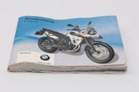Betriebsanleitung Handbuch Fahrerheft Deutsch BMW F 800 GS E8GS 0219 08-12