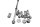 Kit visserie fixation moteur boulons cadre entretoises Aprilia RSV4 RK 09-12