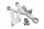 Platine repose-pied avant droite pilote support côté frein Aprilia RSV4 RK 09-12