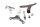 Support de carénage kit fixation patte entretoise vis Aprilia RSV4 RK 09-12