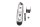 Passagerfodhviler fodpind bagerst venstre side BMW R 1200 R R1ST K27 0400 11-14