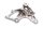 Fußrastenhalter Rastenplatte Träger vorne links BMW R 1200 R R1ST K27 0400 11-14