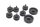 Gommini sella tamponi paracolpi kit 8 pezzi BMW F 800 GS E8GS 0219 08-12