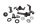 Tankin kiinnike sarja pidike kumityynyt ruuvit BMW R 1200 GS K25 0307 R12 04-07