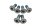 Brake disc bolts rotor screws set 6 pieces front Suzuki DR 650 SE SP46B 96-00