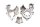 Bomba de aceite carcasa rotor tapa tornillos BMW R 1200 GS K25 0307 R12 04-07