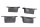 Kofferaufnahmen Satz Kofferhalter links rechts BMW R 1200 GS K25 0307 R12 04-07