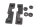 Sitzbank Gummipuffer Auflage Halter Satz hinten BMW R 1200 GS K25 0307 R12 04-07