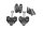 Handlebar risers clamps holders upper lower bolts Suzuki DR 650 SE SP46B 96-00
