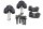 Handlebar risers clamps holders upper lower bolts Suzuki DR 650 SE SP46B 96-00