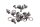 Remschijfbouten afstandsbussen set voor achter BMW R 1200 GS K25 0307 R12 04-07