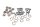 Remschijfbouten afstandsbussen set voor achter BMW R 1200 GS K25 0307 R12 04-07