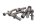 Viti telaietto posteriore bulloni set 7 pezzi BMW R 1200 GS K25 0307 R12 04-07