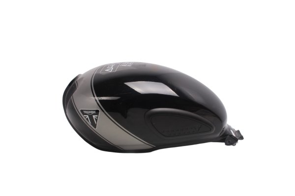 Benzintank brændstofbeholder sort og sølv Triumph Scrambler 400 X 24-24