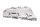 Bagagedrager afdekplaat achter kofferrek zilver BMW R 1200 GS K25 0307 R12 04-07