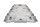 Bagagedrager afdekplaat achter kofferrek zilver BMW R 1200 GS K25 0307 R12 04-07