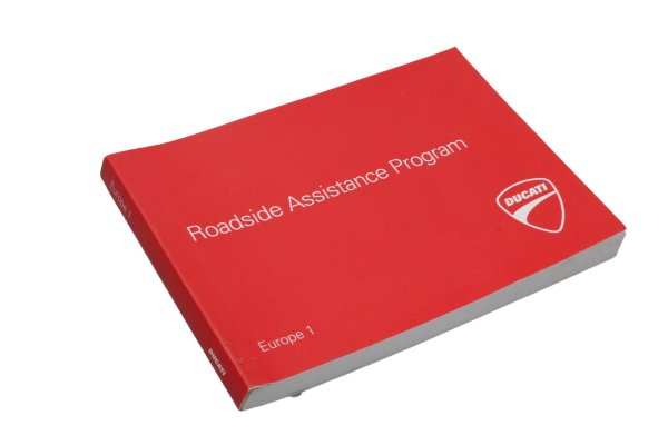 Pechhulp boekje Roadside Assistance Program Europe 1 gids Ducati universell