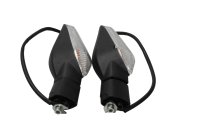 Indicators turn signals pair left right clear black Motorrad Zubehör universell