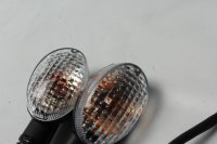 Indicators pair turn signals clear left right 12V Motorrad Zubehör universell