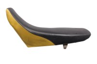 Seat saddle rider passenger cushion black yellow Suzuki DR 650 SE SP46B 96-00