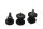 Tankrubbers silentblocks dempers met bouten set 3 BMW R 1200 RT K26 0368 05-09