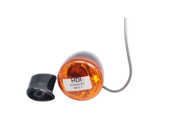Intermitente LED bullet indicador negro con tapa Harley-Davidson universell