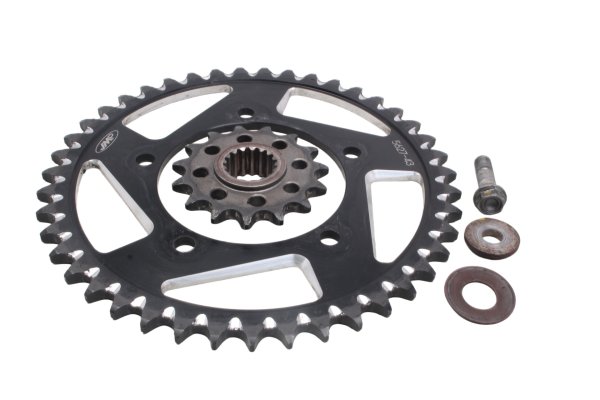 Couronne pignon 43 dents JMP arrière avant transmission Aprilia RSV4 RK 09-12
