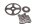 Timing chain sprockets set oil pump drive gear BMW R 1200 GS K25 0307 R12 04-07