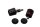 Bar end weights handlebar plugs left right black BMW R 1200 S K29 0366 06-08