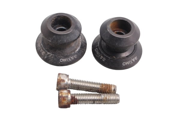 Paddock stand bobbins spools Raximo swingarm pair Suzuki SV 1000 S WVBX 03-07