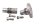 Svingarmsaxel lagerbult tapp sats skruvar bakgaffel BMW K 100 K100 K589 82-88
