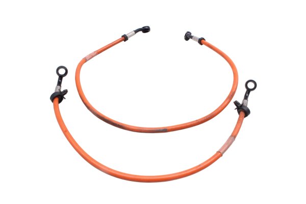 Steel braided brake lines hoses set Melvin front Suzuki SV 1000 S WVBX 03-07
