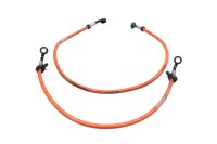 Steel braided brake lines hoses set Melvin front Suzuki SV 1000 S WVBX 03-07
