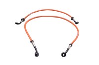 Steel braided brake lines hoses set Melvin front Suzuki SV 1000 S WVBX 03-07