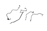 ABS brake lines set hard pipes modulator pump BMW R 1200 GS K25 0307 R12 04-07