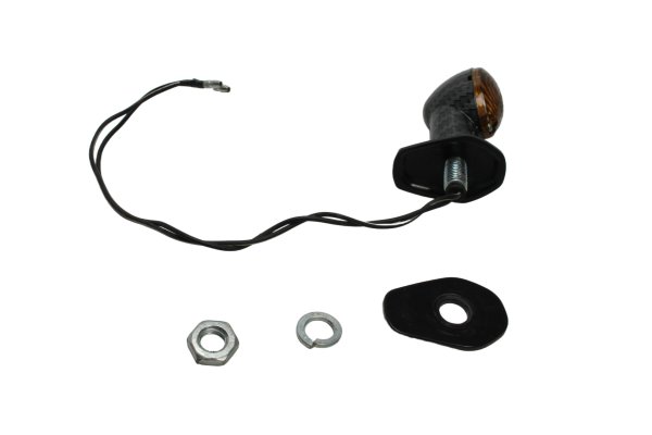 Turn signal indicator blinker carbon look front right Suzuki SV 650 S WVBY 03-06