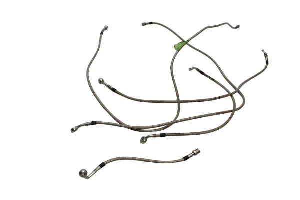 Braided brake lines stainless steel hoses kit set Kawasaki ER-6N ER650A 05-08