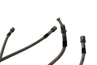 Braided brake lines stainless steel hoses kit set Kawasaki ER-6N ER650A 05-08