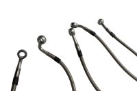 Braided brake lines stainless steel hoses kit set Kawasaki ER-6N ER650A 05-08