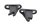 Sædebeslag holder låsekrog fører foran par BMW R 1200 GS K25 0307 R12 04-07