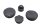 Frame plugs cover caps set left right front BMW R 1200 GS K25 0307 R12 04-07
