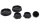 Frame plugs cover caps set left right front BMW R 1200 GS K25 0307 R12 04-07