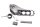 Footrest front right rider foot peg spring pin BMW R 1200 GS K25 0307 R12 04-07