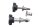 Windscreen adjuster knob screws spacers set BMW R 1200 GS K25 0307 R12 04-07
