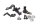 Fuel tank brackets set mounting rubber bushes BMW R 1200 GS K25 0307 R12 04-07