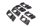 Pannier rack rubber pads buffers left right 6 BMW R 1200 GS K25 0307 R12 04-07