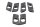 Pannier rack rubber pads buffers left right 6 BMW R 1200 GS K25 0307 R12 04-07
