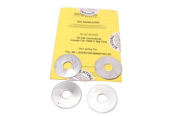 Restrictor kit 25 kW alpha Technik washers A2 Honda CB 1000 F Big One SC30 93-96