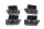 Pannier rack mount cover caps set left right BMW R 1200 GS K25 0307 R12 04-07